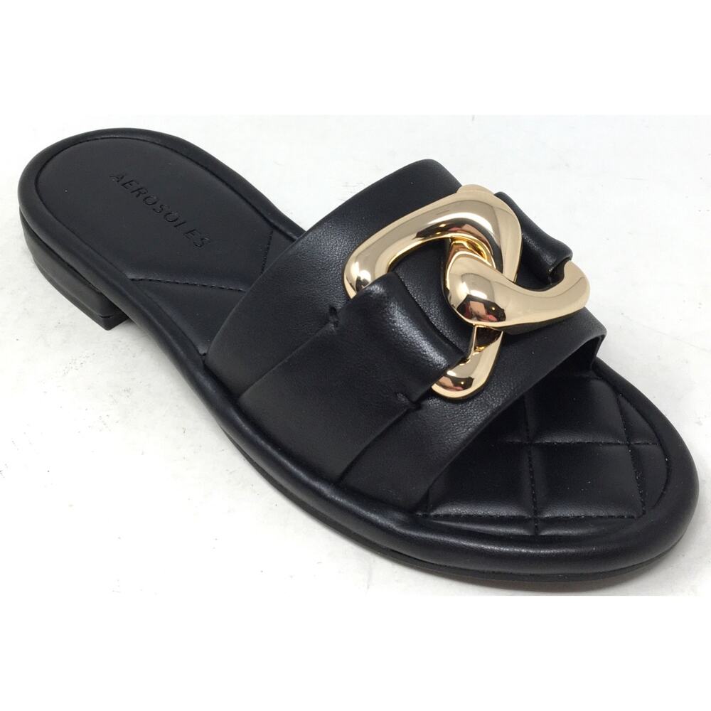 Aerosoles Big Charm Women's Size 6W Slip-On Slide Silhouette Sandals Shoes